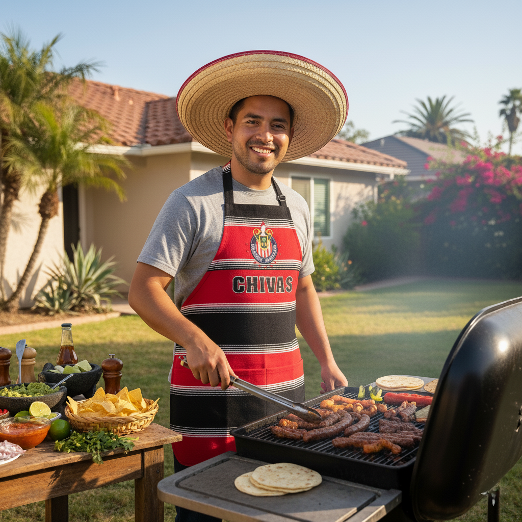 Zarape apron with CHIVAS design - Image 2