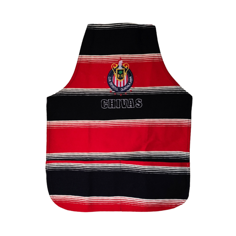 Zarape apron with CHIVAS design